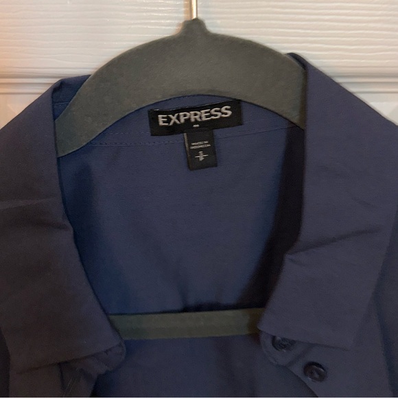 Express Navy blue Button up - Picture 3 of 4